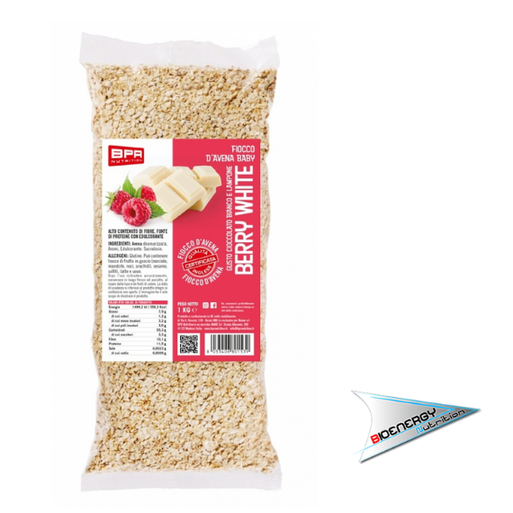 Bpr Nutrition-FIOCCO D'AVENA BABY AROMATIZZATO (Conf. 1 Kg)   Berry White  